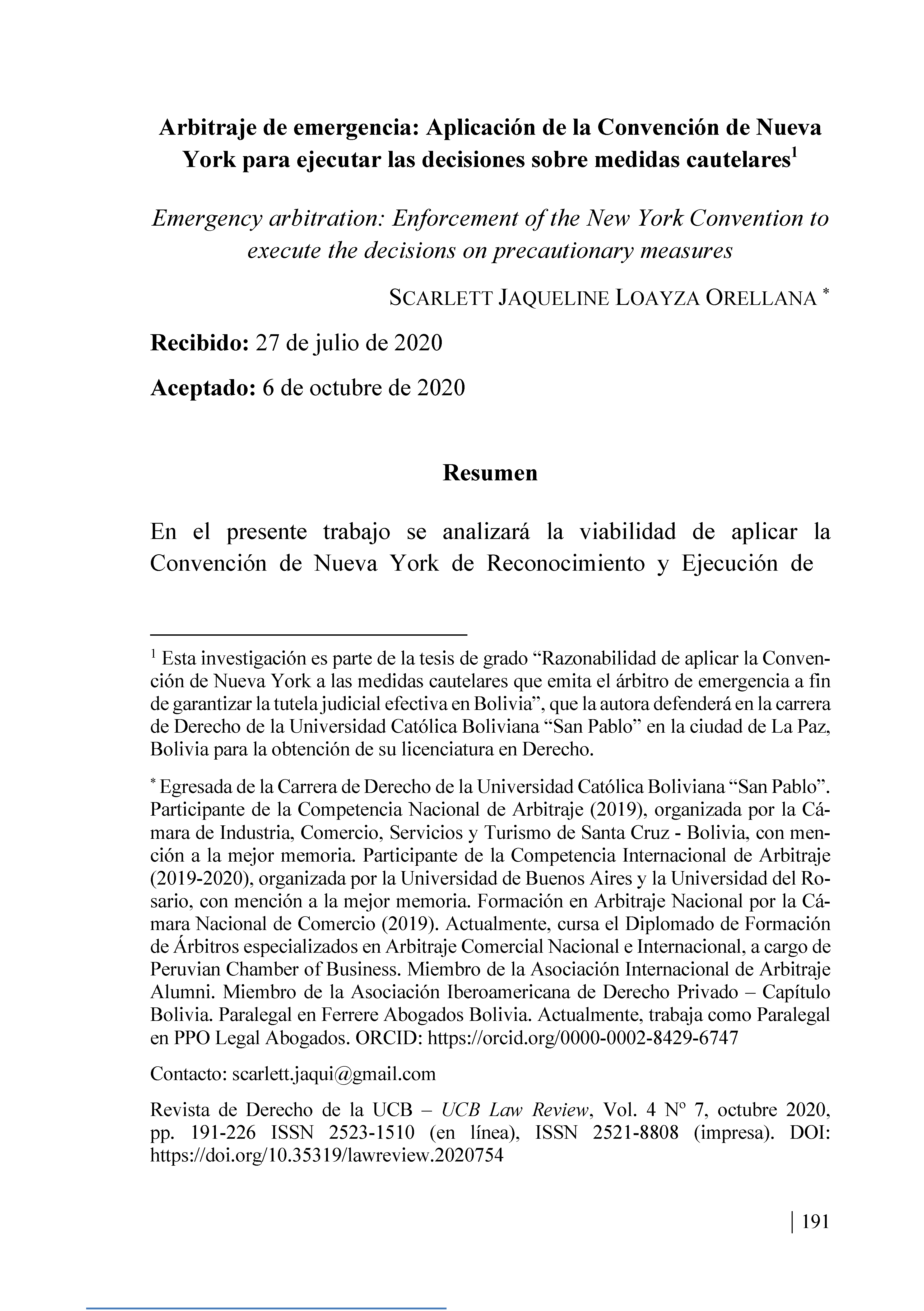 Emergency arbitration: Enforcement of the New York Convention to execute the decisions on precautionary measures