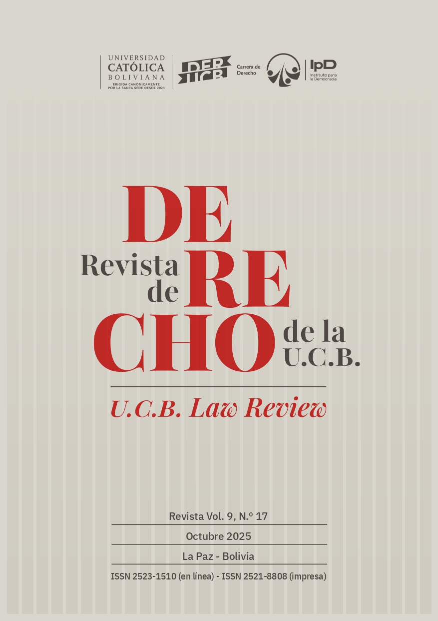 `Portada UCB Law Review Vol.9 No.17