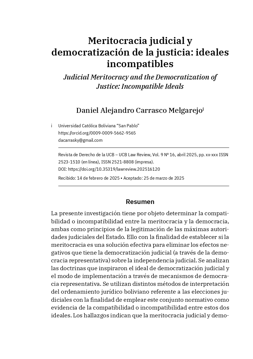 Meritocracia judicial y democratización de la justicia: ideales incompatibles