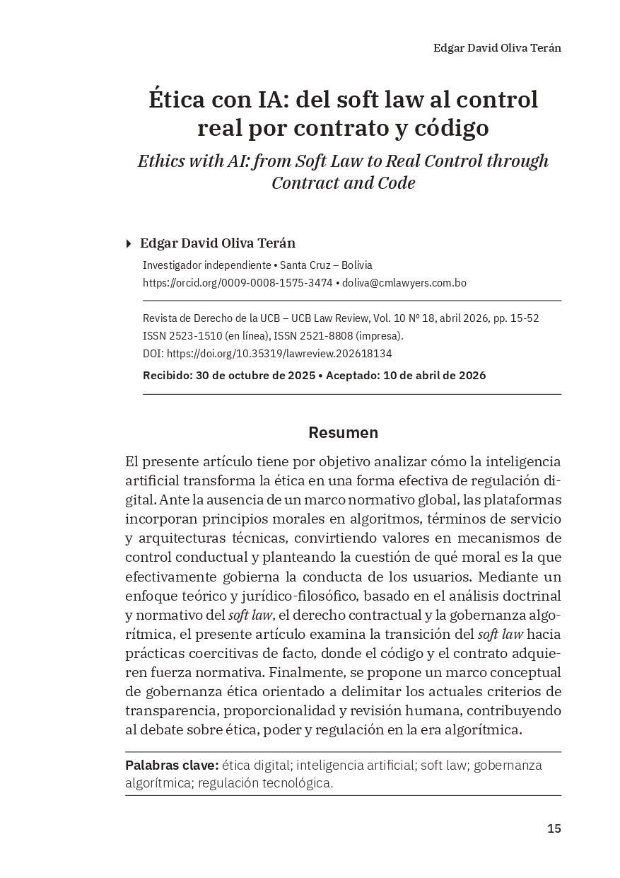 Ética con IA: del soft law al control real por contrato y código