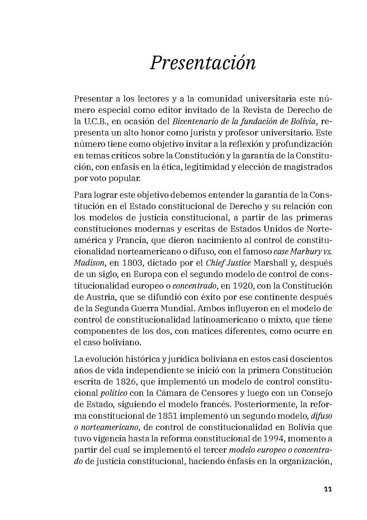 Revista de Derecho UCB